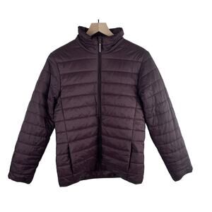 Men's Goodfellow & Co Burgundy Water-Resistant Wind-Resistant Puffer Jacket Size